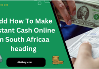 How To Make Instant Cash Online In South Africa