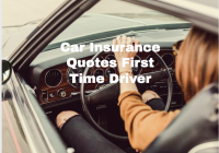 Car Insurance Quotes First Time Driver