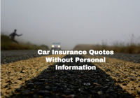 Car Insurance Quotes Without Personal Information
