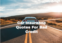 Car Insurance Quotes For Bad Credit